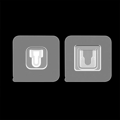 Set of 20 Wukusy heavy-duty plastic wall hooks for home decor, ideal for hanging items securely on walls.