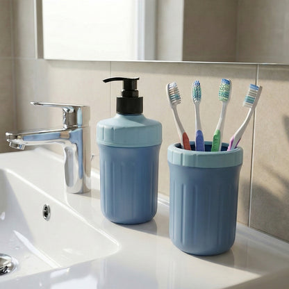 Wukusy multipurpose soap dispenser with utility holder, featuring a sleek design for kitchen or bathroom use.