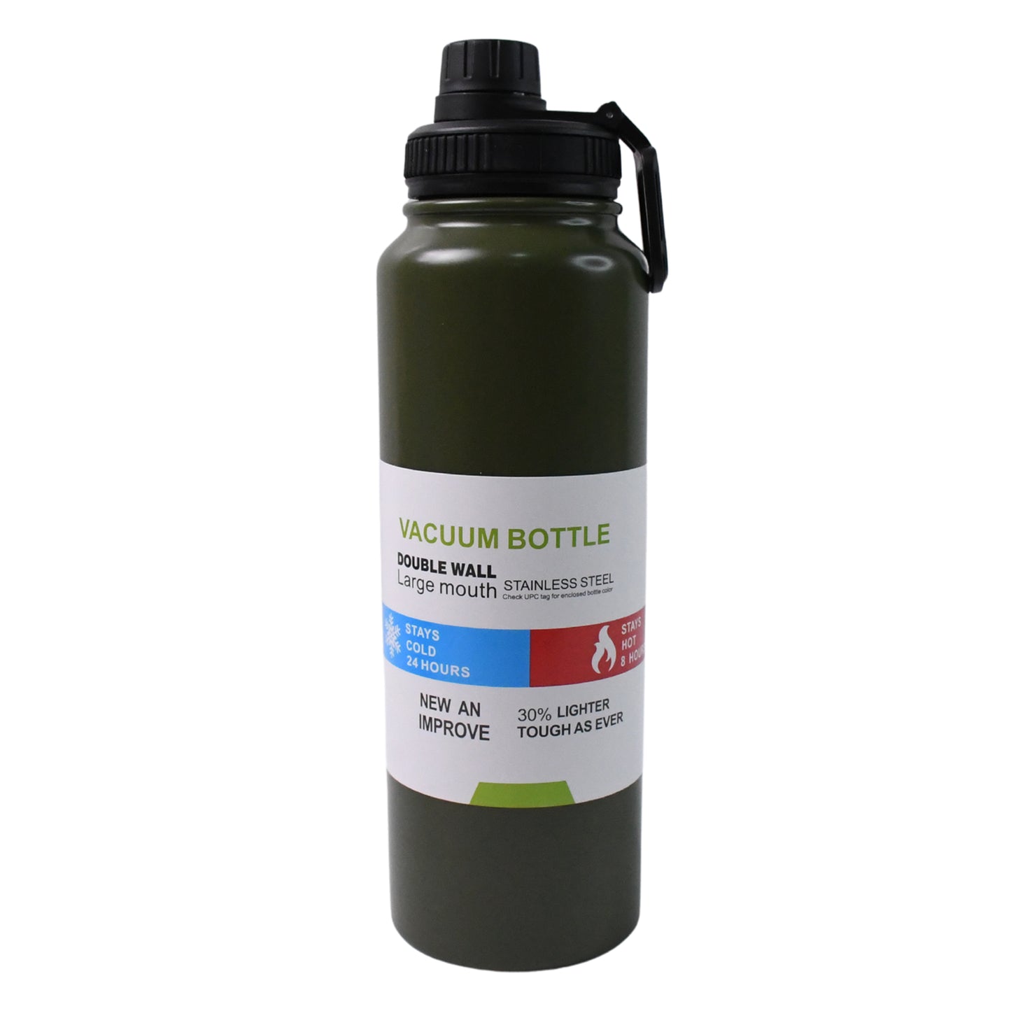 Wukusy stainless steel double wall vacuum-insulated 800ml water bottle with sleek design and secure lid for hot or cold drinks