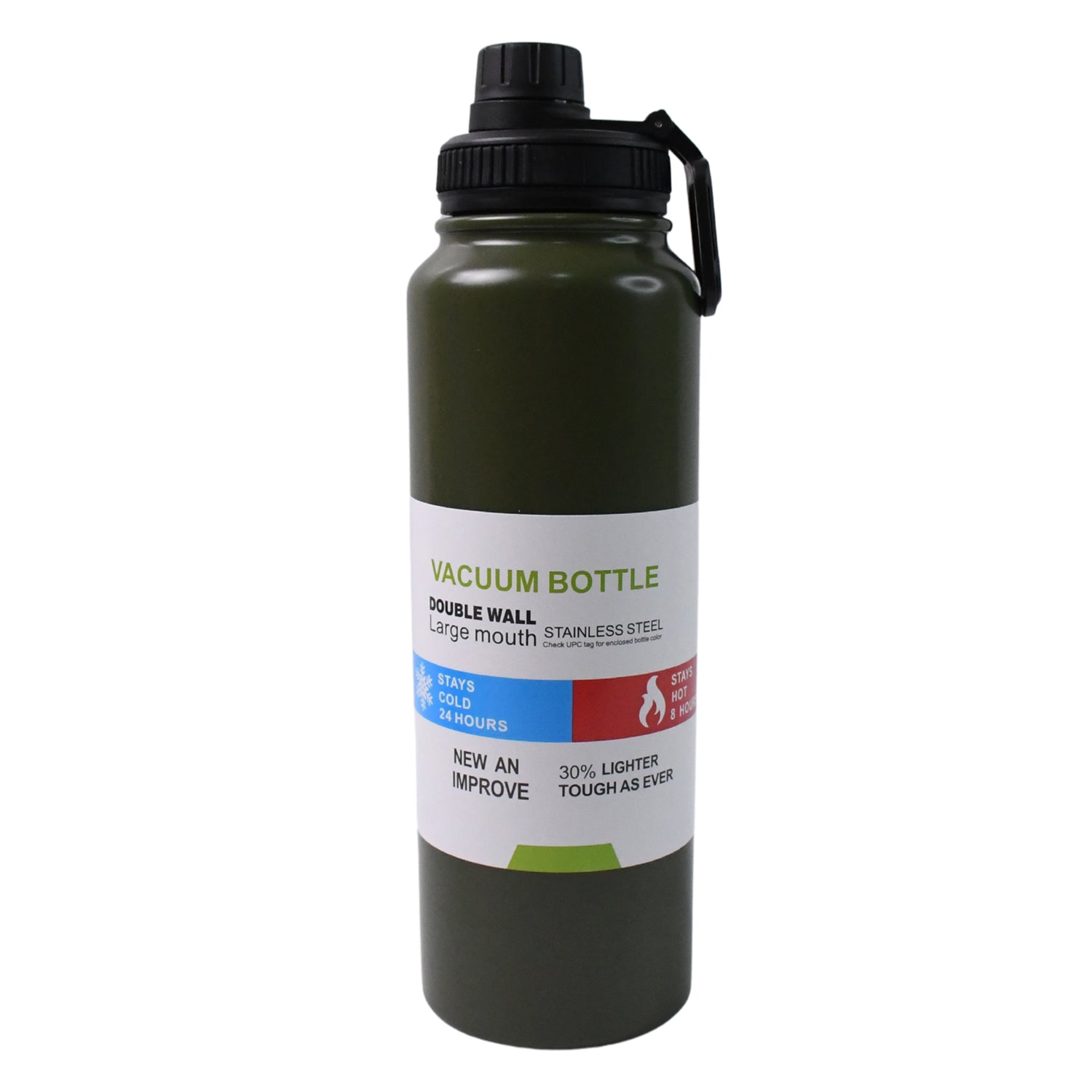 Wukusy stainless steel double wall vacuum-insulated 800ml water bottle with sleek design and secure lid for hot or cold drinks