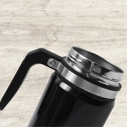 Wukusy stainless steel vacuum coffee cup with non-slip base, 600ml capacity, ideal for hot beverages at home or on the go