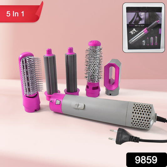 Wukusy 5-in-1 hair dryer brush multifunctional hot air styler with ceramic barrel and ergonomic handle for easy styling.