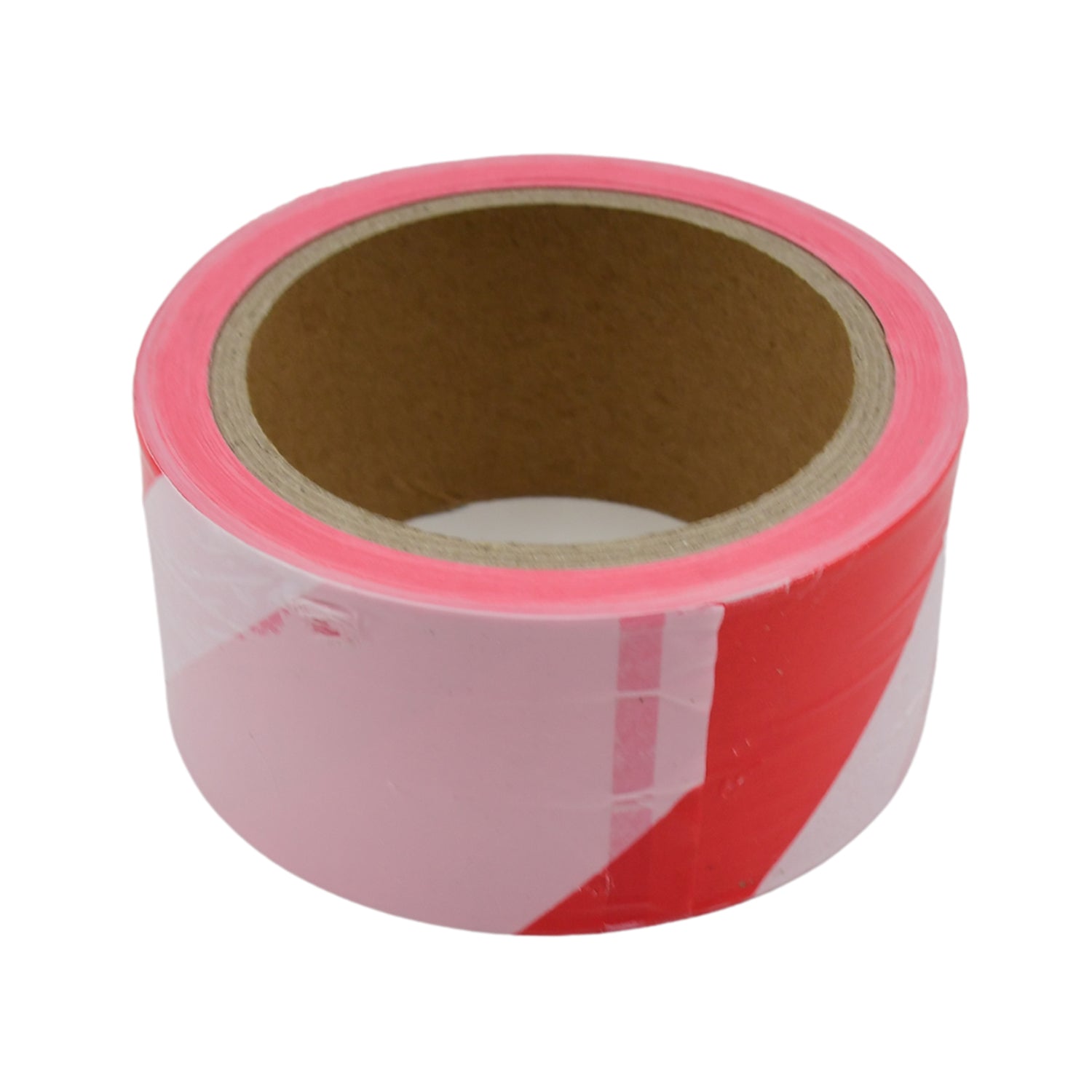 Wukusy safety warning tape for construction barriers, non-adhesive, 100 meters long and 5 cm wide, on a plain background.