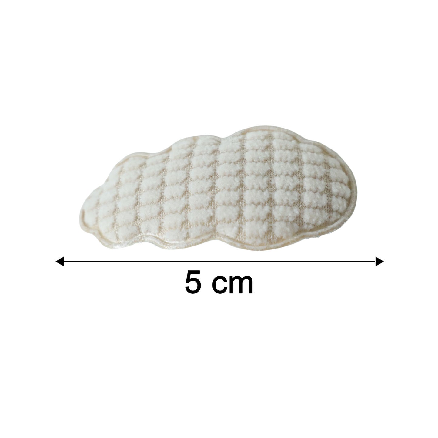 Set of four Wukusy premium padded cloud-shaped hair clips in pastel colors, perfect for stylish hair accessories.