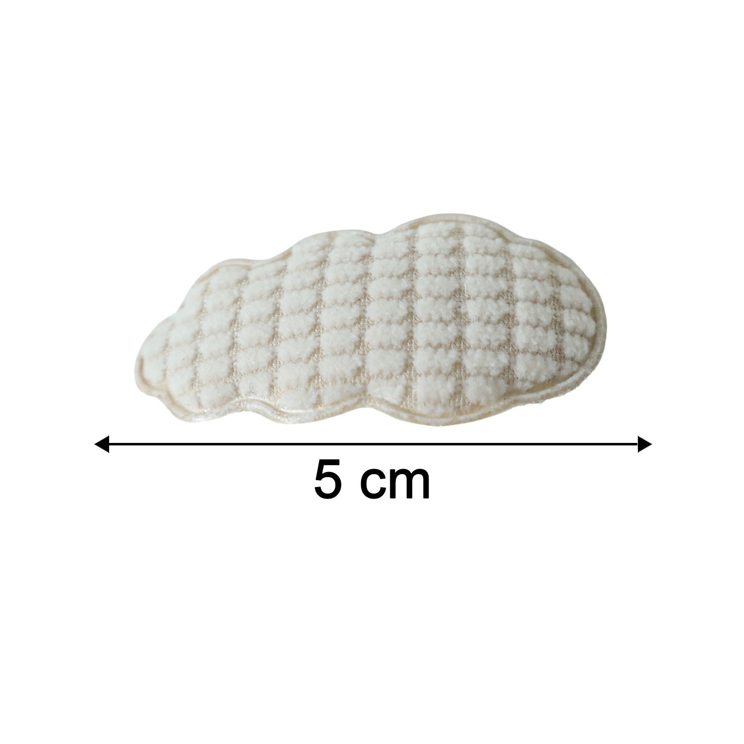 Set of four Wukusy premium padded cloud-shaped hair clips in pastel colors, perfect for stylish hair accessories.