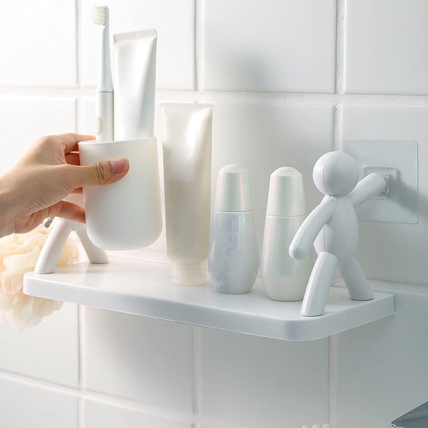 Wukusy floating wall shelves for bedroom, living room, and kitchen, mounted for stylish home organization and decor.