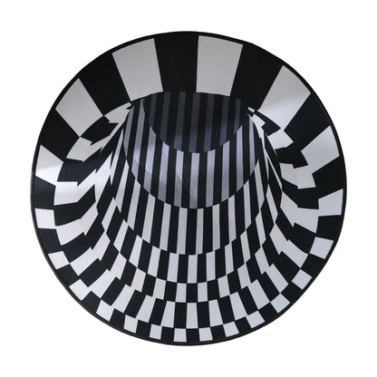 Wukusy 3D space round carpet floor mat, 60 cm non-woven doormat with space-themed design for home improvement.