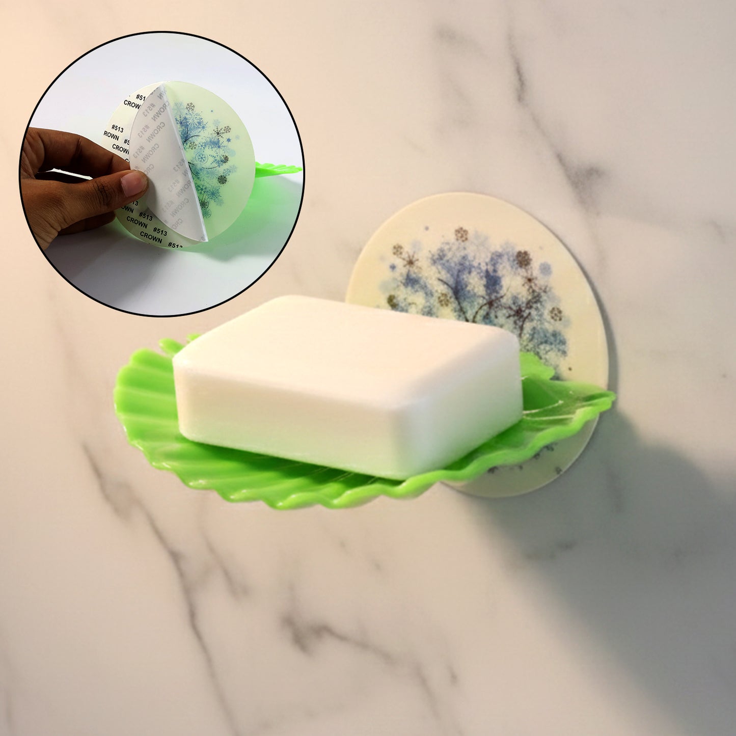 Wukusy premium self-adhesive wall-mounted soap holder tray, sleek bathroom accessory for organizing soap bars on smooth surfaces