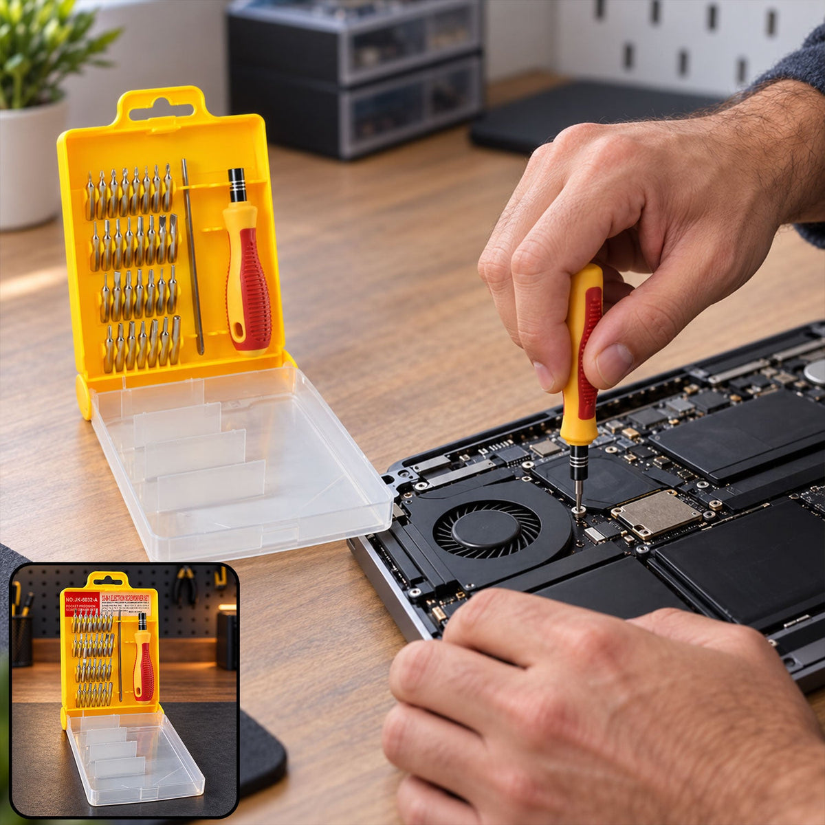 Magnetic Precision Screwdriver Set Handle Detailed Fastening And Repair Work (32 Pc)