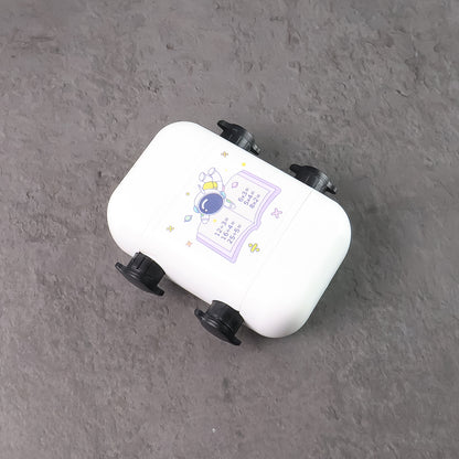 Kids educational Wukusy automatic math problem rolling stamp showing colorful numbers and math symbols on a white background.