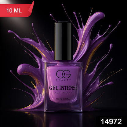 Wukusy Og Beauty Berry Eclipse Gel Intense Nail Polish in 10ml bottle, vibrant purple color, glossy finish, health and beauty product
