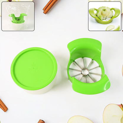 Wukusy Apex apple cutter with unbreakable ABS container and stainless steel blades, suitable for home kitchen use