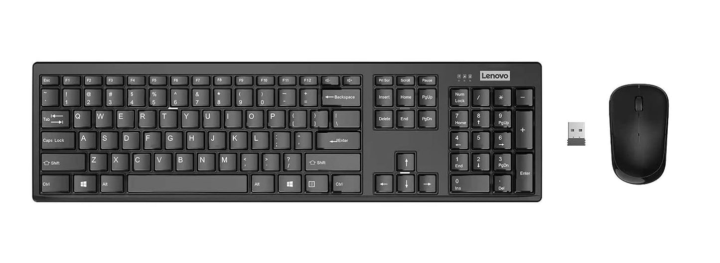 Black Lenovo wireless laptop keyboard by Seasons, compact and sleek design with key layout visible.