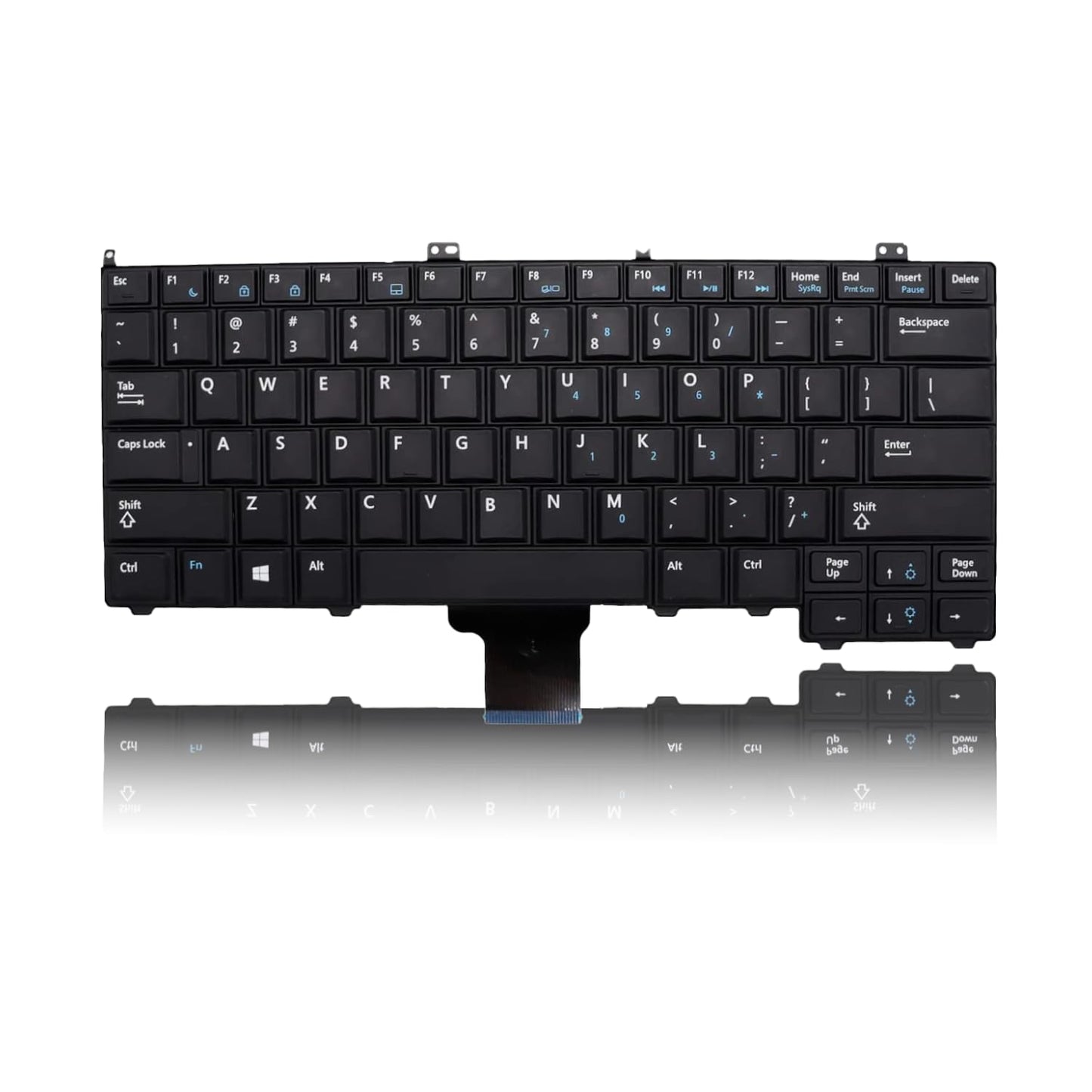 Seasons Dell Latitude E5440 backlit laptop keyboard, internal keyboard with illuminated keys on a neutral background.