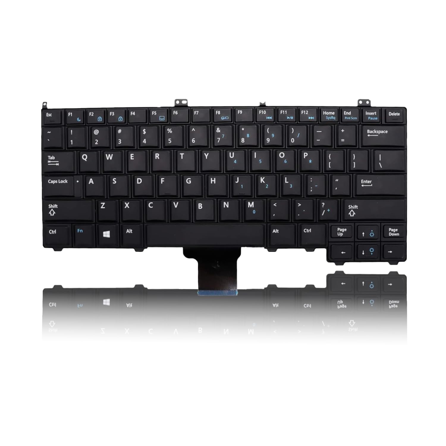 Seasons Dell Latitude E5440 backlit laptop keyboard, internal keyboard with illuminated keys on a neutral background.