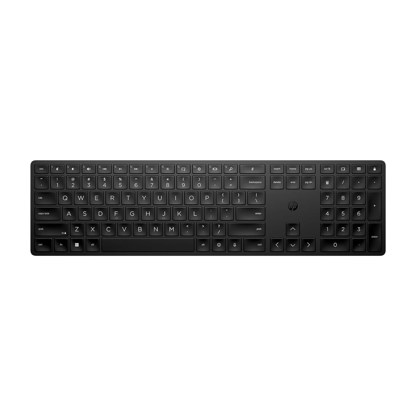 Black HP 450 programmable wireless laptop keyboard by Seasons, showing keys and sleek design in the image.