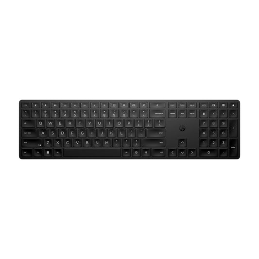 Black HP 450 programmable wireless laptop keyboard by Seasons, showing keys and sleek design in the image.