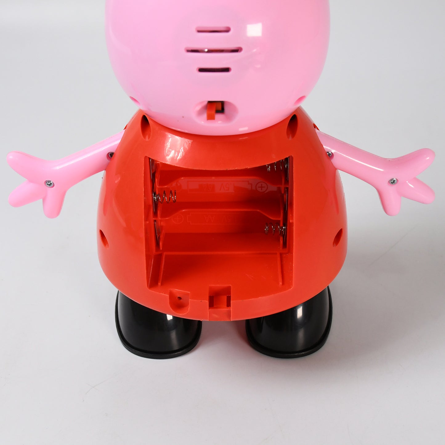 Wukusy pig children’s pretend play toy with movable legs and soft rubber material, ideal for kids’ fun and imaginative play.