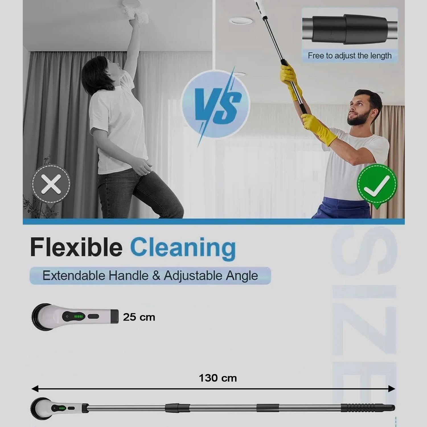 Wukusy 9-in-1 electric spin scrubber set for home cleaning, showing the versatile handheld power scrubber with multiple attachments.