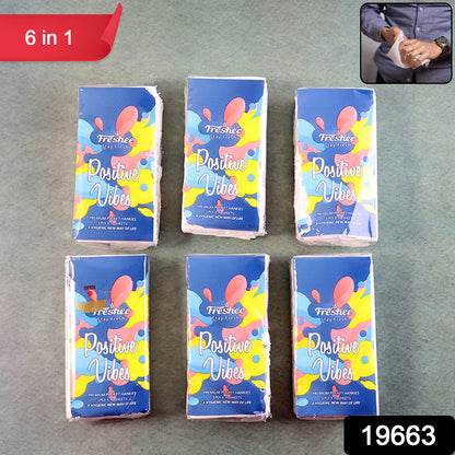 Wukusy Premium 6-in-1 soft pocket tissue pack with 60 sheets, ideal for home improvement and personal use.