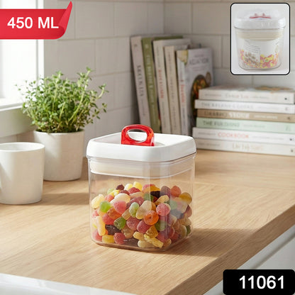 Wukusy airtight storage container with a red lid, perfect for keeping food fresh and organized.