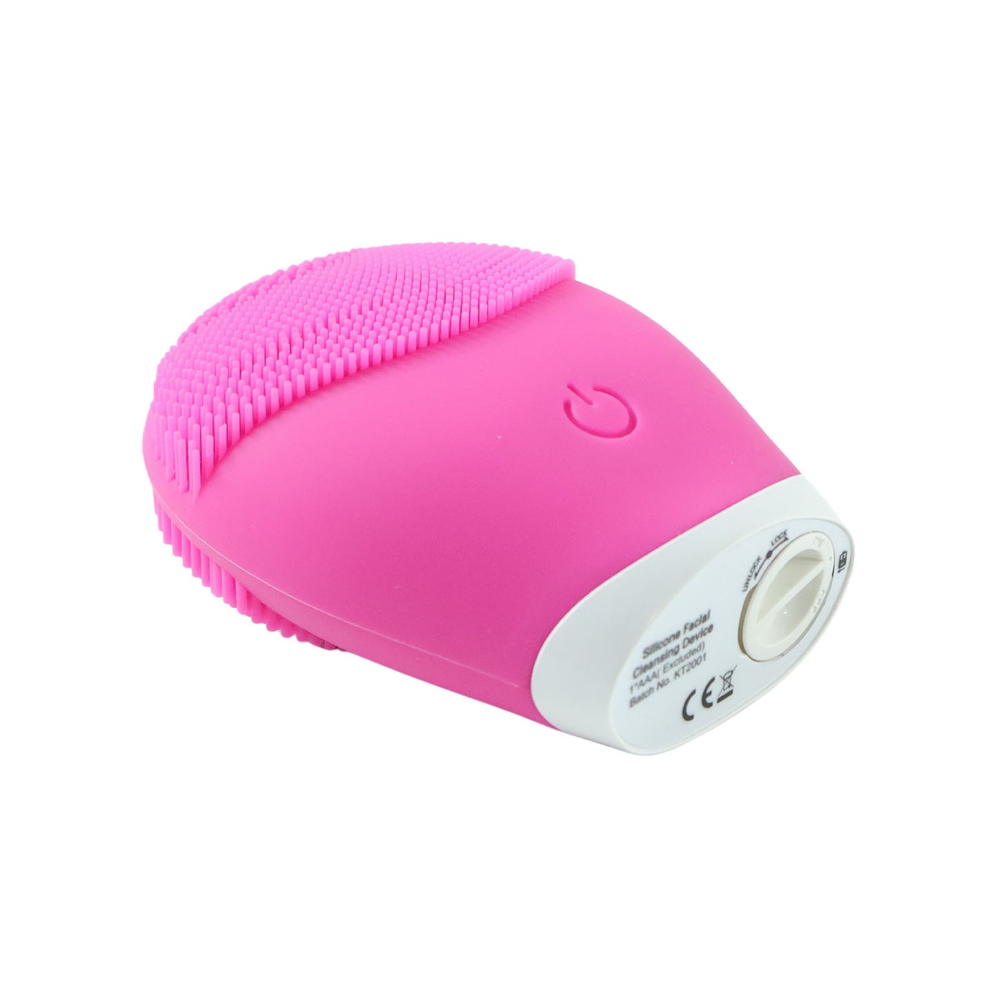 Wukusy premium silicone electric facial cleansing brush with soft bristles for deep skin cleansing and gentle exfoliation.