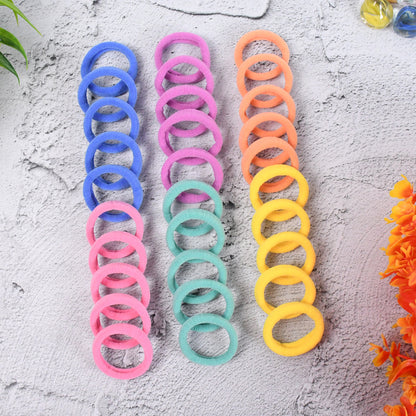 Set of 30 Wukusy mini hair ties and hairbands, small elastic hair accessories for styling and securing hair.