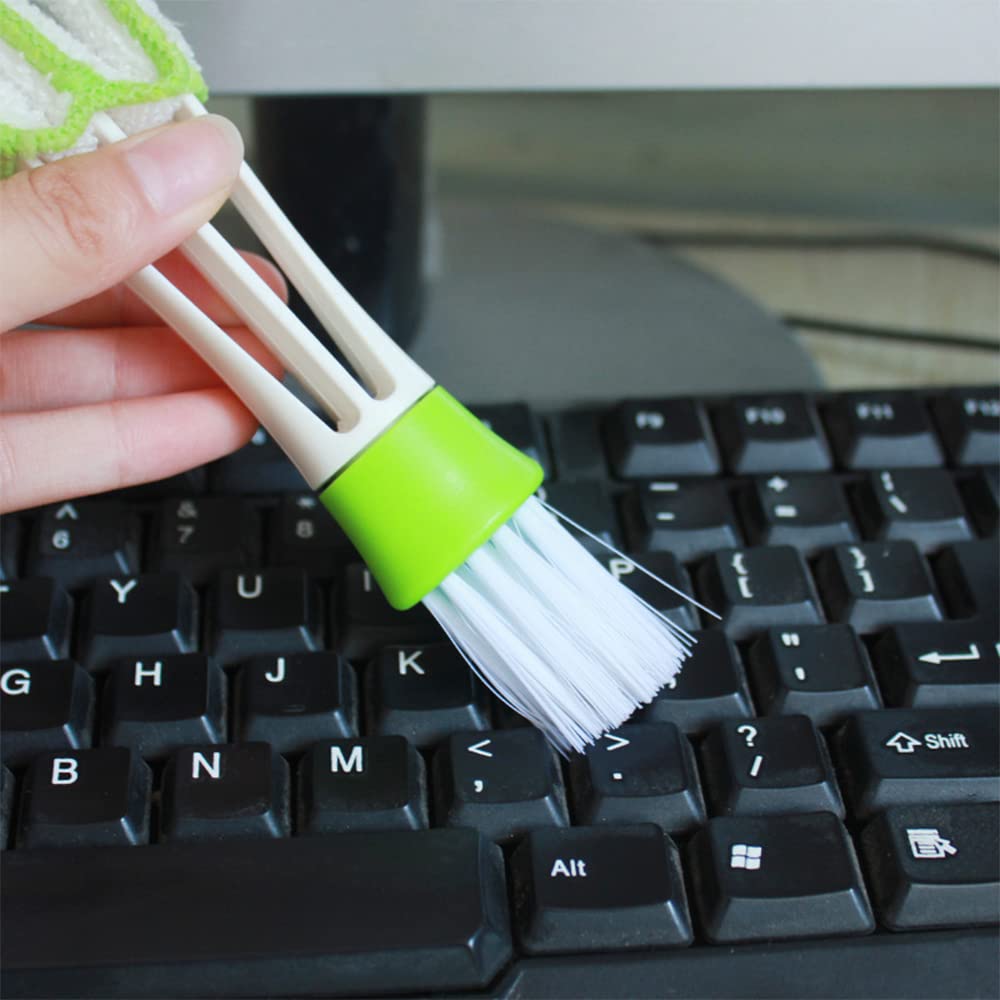 Wukusy 3-in-1 Blind AC Vent and Keyboard Gap Cleaner for office use, featuring compact design and multiple cleaning functions.