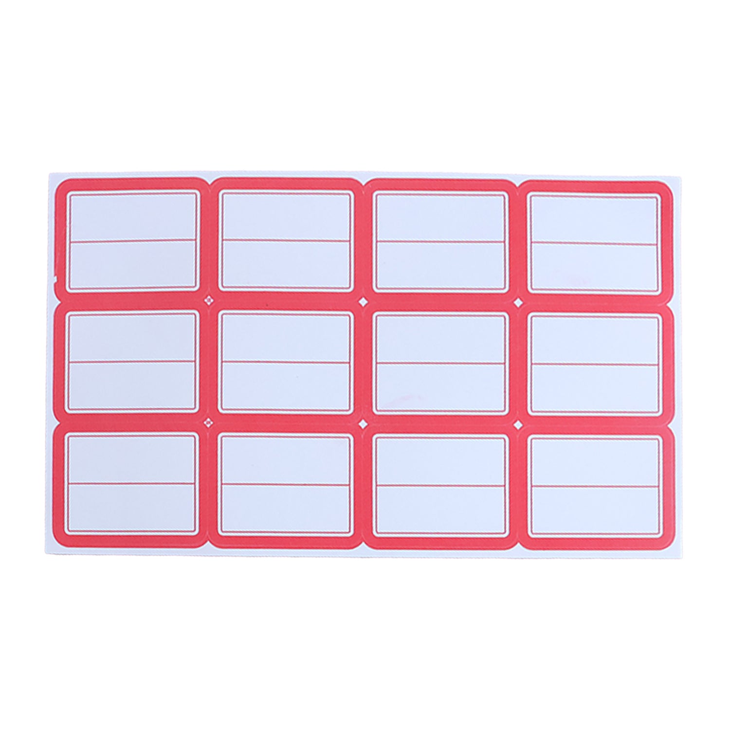 Wukusy writable label stickers on 50 sheets, featuring blank adhesive labels for organizing and labeling tasks.