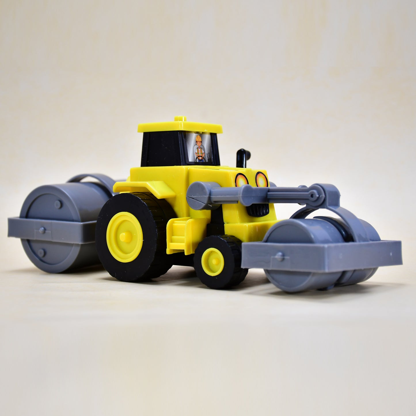 Wukusy 1952 Mini Friction Power Construction Excavator Loader toy for kids, featuring realistic details and sturdy plastic construction.