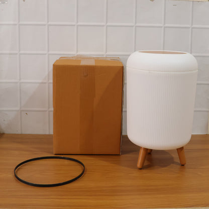 Wukusy premium stylish mini dustbin, 22x30 cm, made of durable plastic with a sleek design, ideal for small spaces.