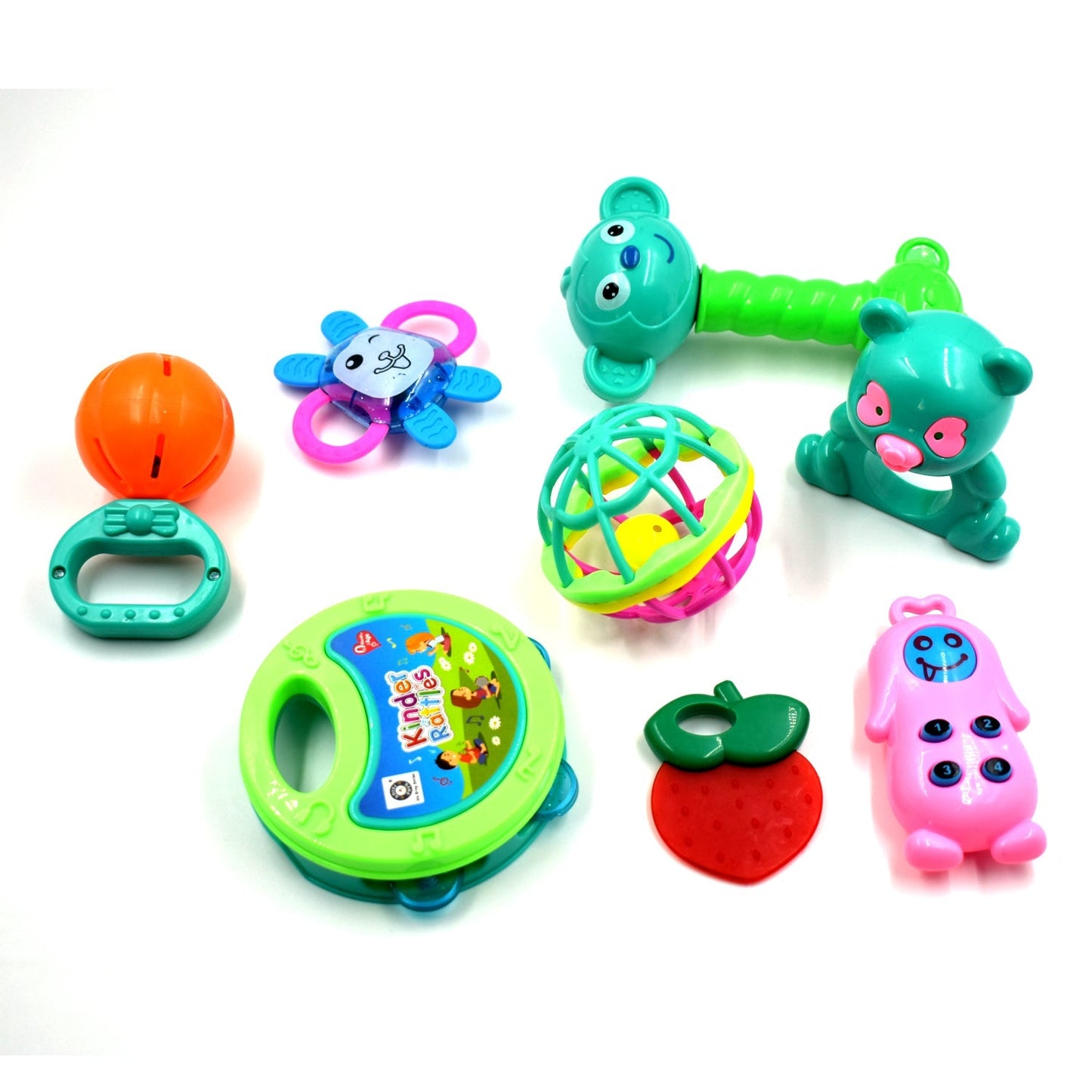 Wukusy 1937 At37 rattles baby toy for kids, colorful plastic toy for playing and enjoyment, suitable for young children