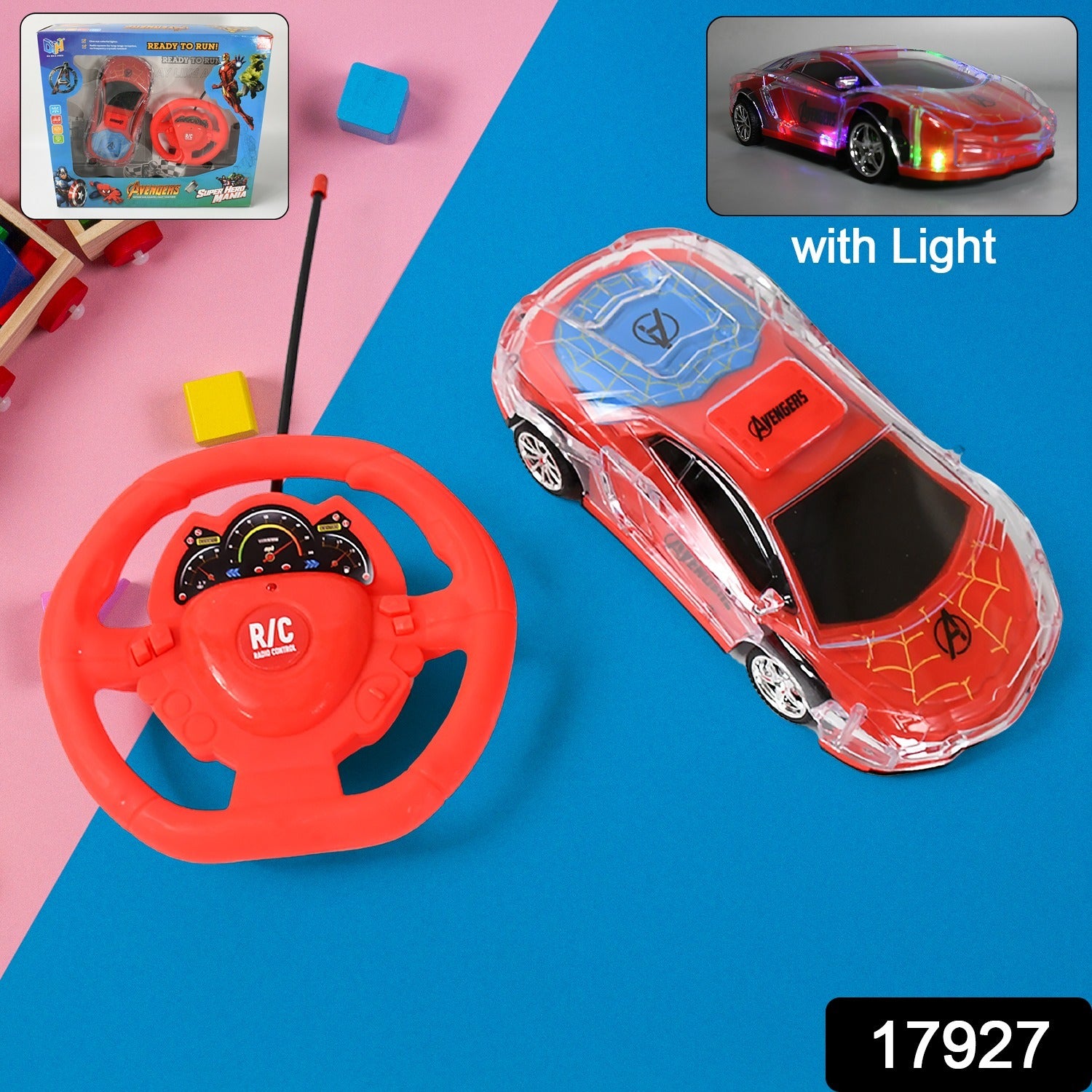 Wukusy plastic remote control racing car with handle, featuring backward and forward functions, rechargeable battery, ideal for kids.