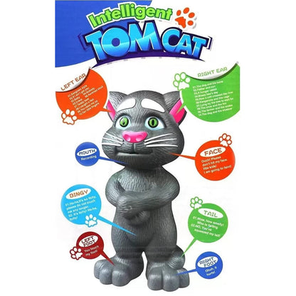 Wukusy Talking Mimicry Touching Tom Cat toy for kids, interactive with voice, suitable for children’s play and home decor.