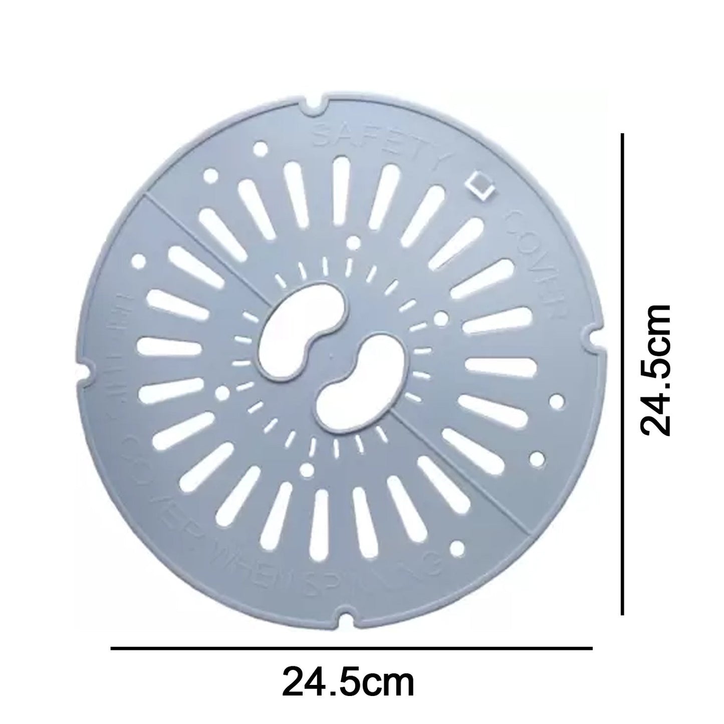 Wukusy 4717 Spin Cap Safety Cover for home kitchen appliances, made of durable plastic, designed to protect and cover appliance openings.