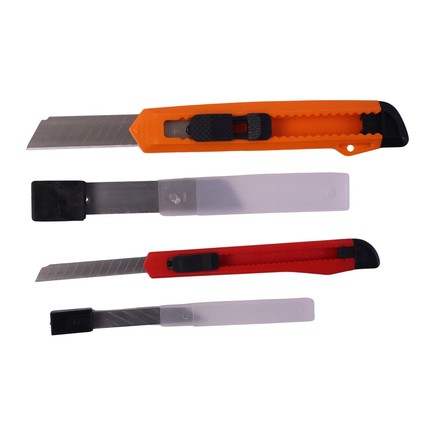 Wukusy utility knife set with durable blades for precise cutting, featuring multiple knives with ergonomic handles and sharp blades.