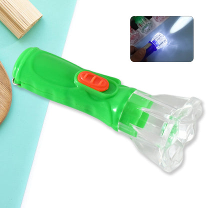 Wukusy small plastic LED flashlight torch for kids, bright and attractive pocket torch suitable for children and gift use