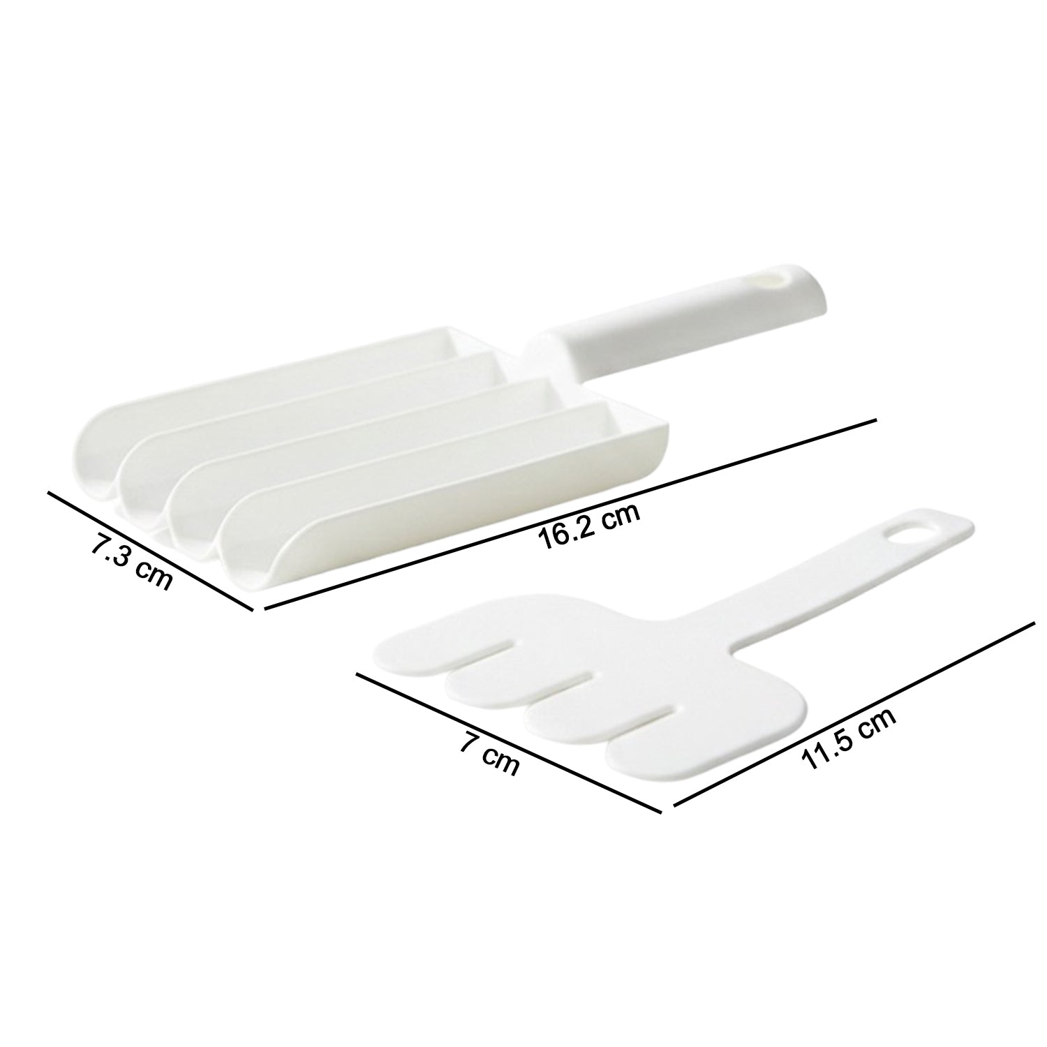 Wukusy manual food slicing and frying press tool set with stainless steel blades and handles for efficient food preparation.