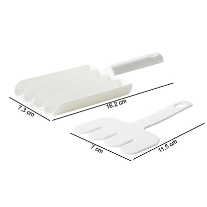 Wukusy manual food slicing and frying press tool set with stainless steel blades and handles for efficient food preparation.