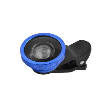 Wukusy universal clip-on selfie camera lens set attached to a smartphone for enhanced photo capabilities