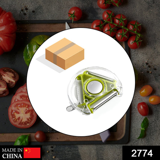 Wukusy 2774 round planer peeler and cutter vegetable slicer with stainless steel blade and ergonomic handle for kitchen use