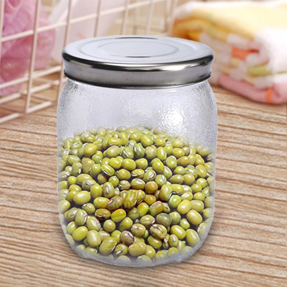 Wukusy Mason jar with 2000 ml capacity and airtight lids, used as a kitchen storage container for liquids or dry goods.