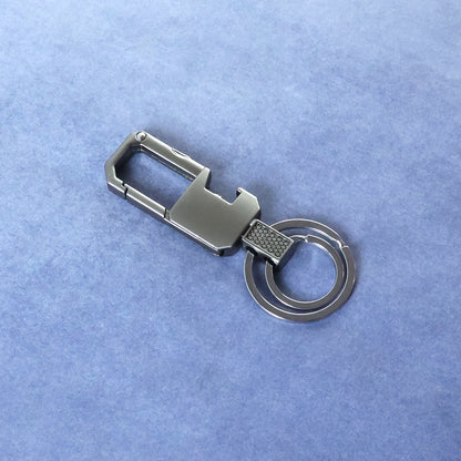 Wukusy premium metal key holder with secure keychain, featuring a sleek, durable design for organizing keys effectively