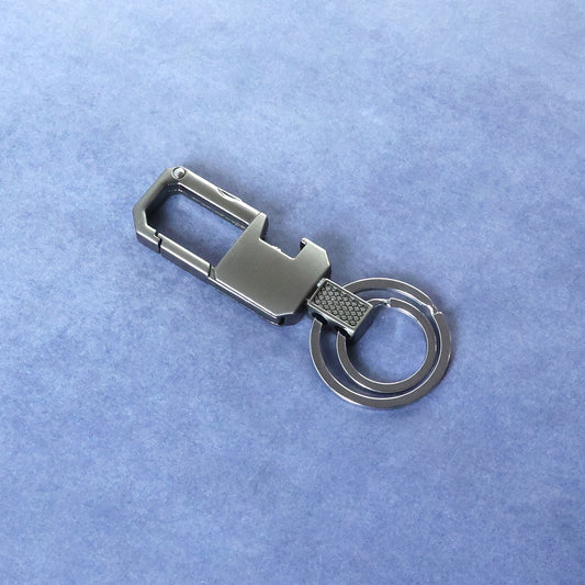 Wukusy premium metal key holder with secure keychain, featuring a sleek, durable design for organizing keys effectively