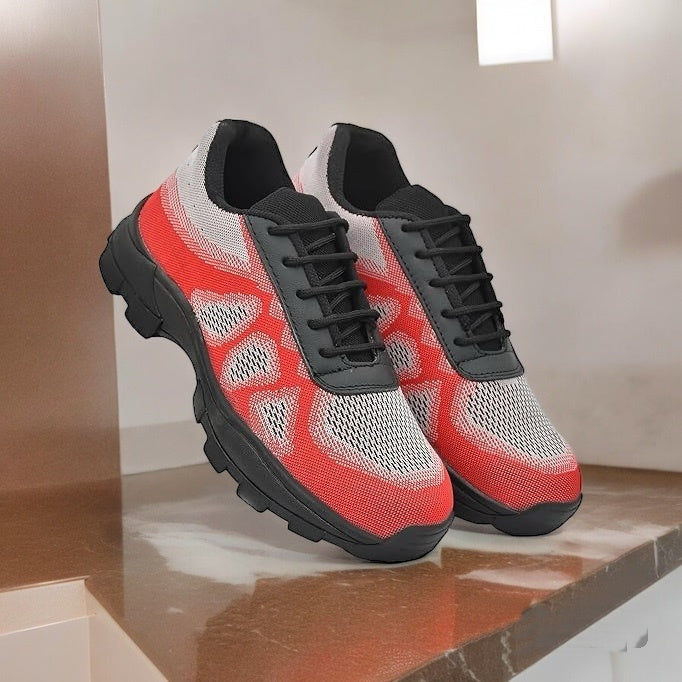 Drpshippr men's lightweight steel toe safety shoes with lace-up design, industrial-grade protective footwear for work safety.