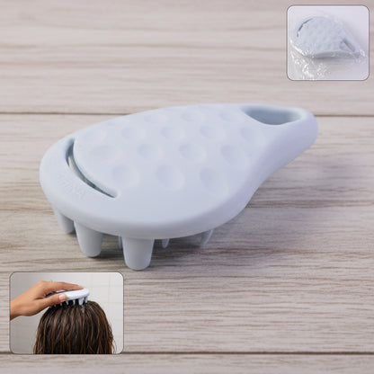 Wukusy premium silicone scalp massager shampoo brush with soft bristles for gentle scalp cleansing and relaxation.