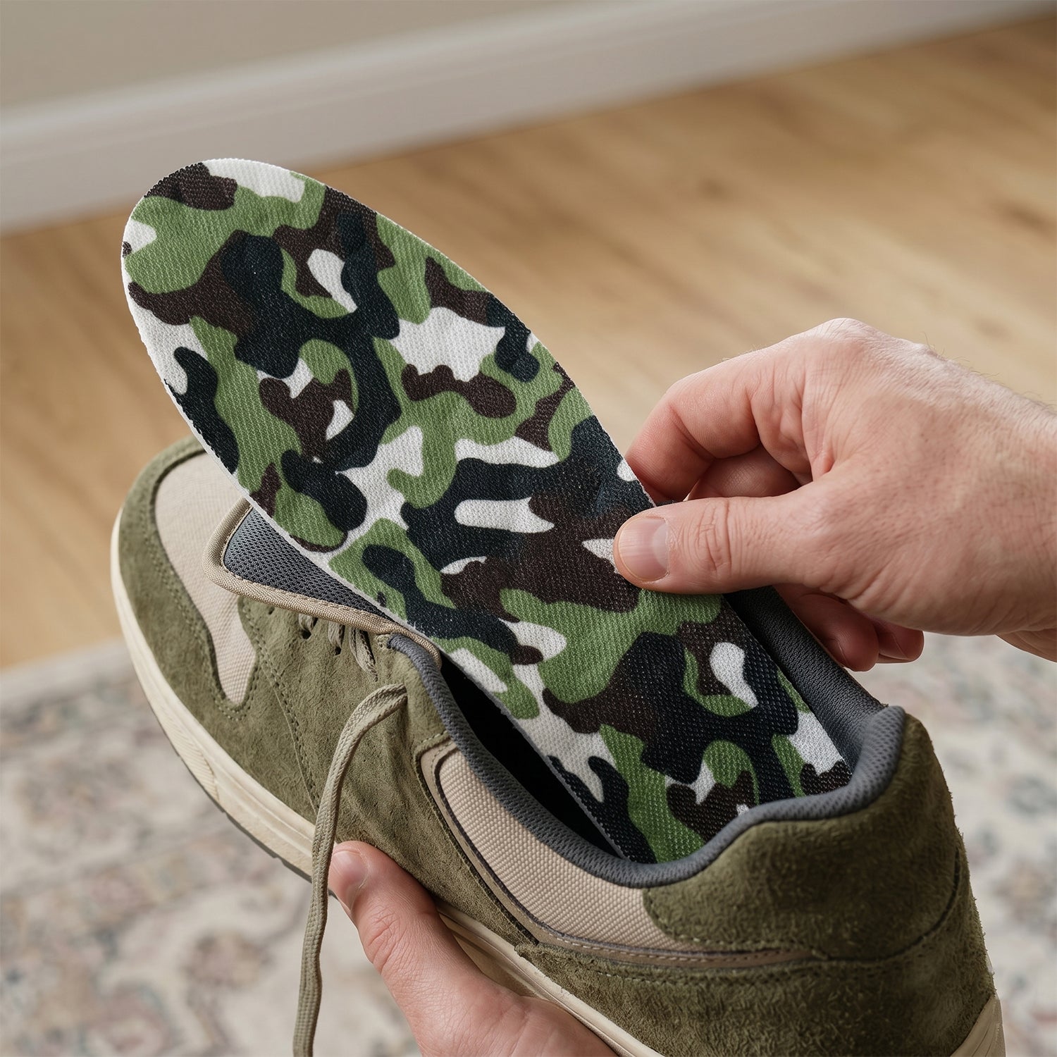 Wukusy Comfort Fit Shoe Insole Cushion Pads for size 37-40, pair of supportive insoles with cushioned surface for comfortable footwear.