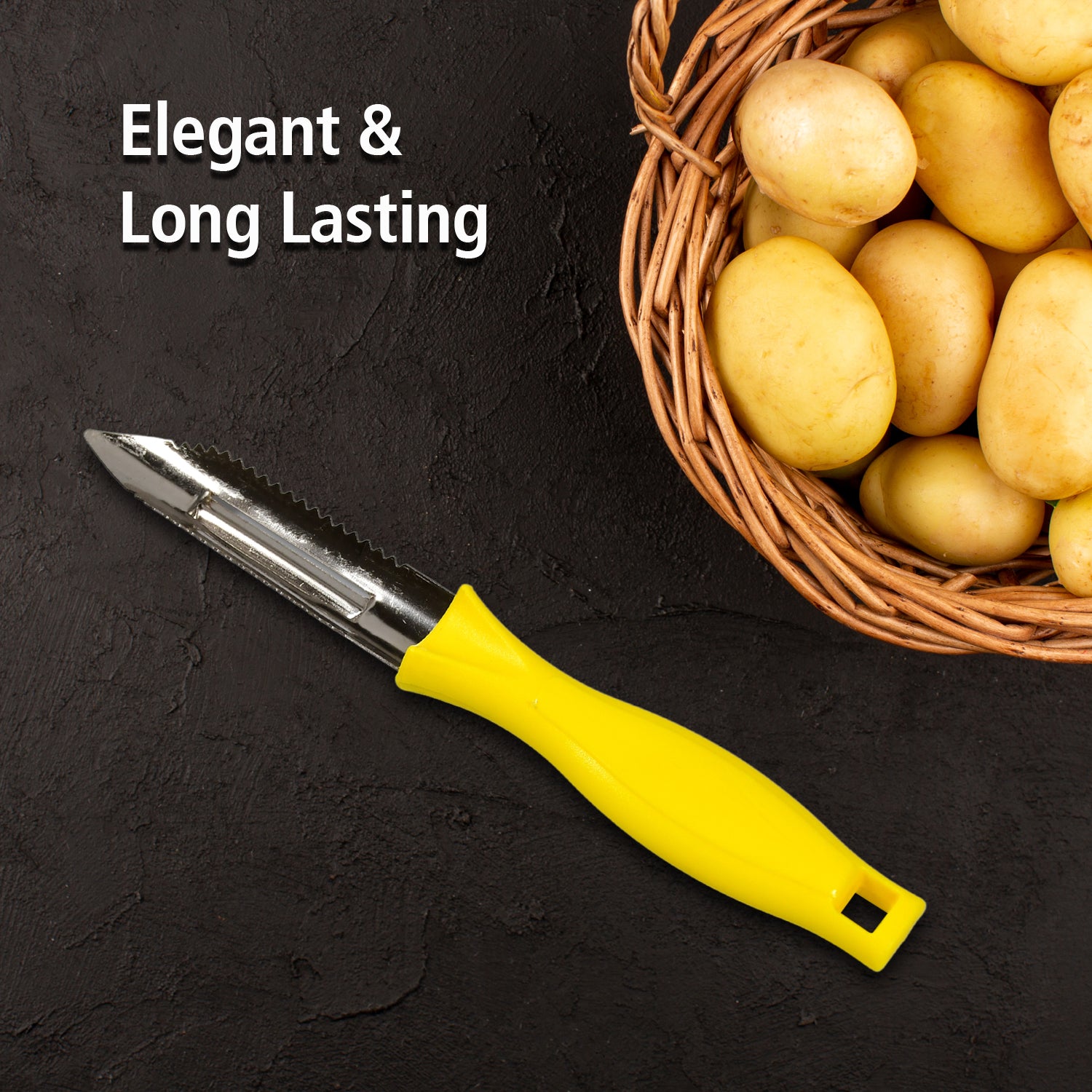 Wukusy Ganesh stainless steel classic peeler for kitchen use, featuring ergonomic handle and sharp blade for peeling vegetables and fruits.