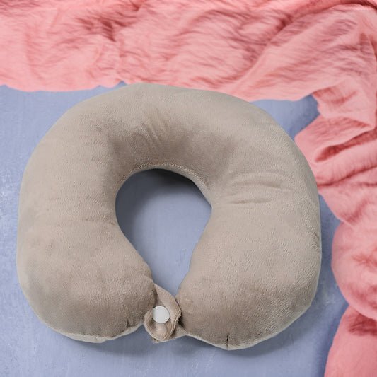 Wukusy 8528 soft neck pillow for travel and home, featuring a comfortable head rest and neck support for sleeping.