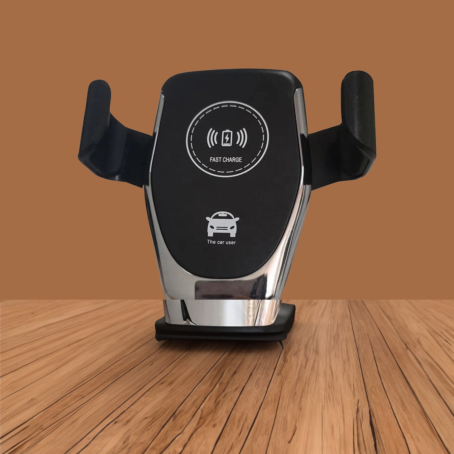 Wukusy 7042 car phone holder and wireless charger with gravity auto clamping, 10W fast charging, 360° rotation, air vent mount